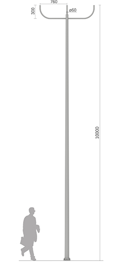 Bullhorn Light Pole
